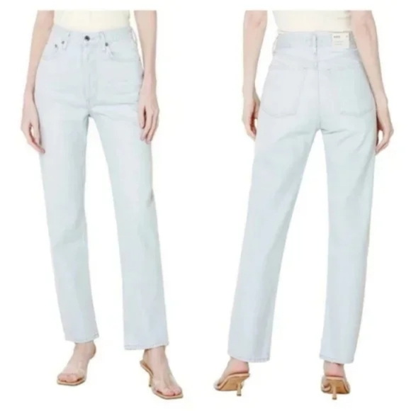 Agolde 90s Pinch Waist High Rise Loose Fit Jeans Haze - Picture 5 of 16